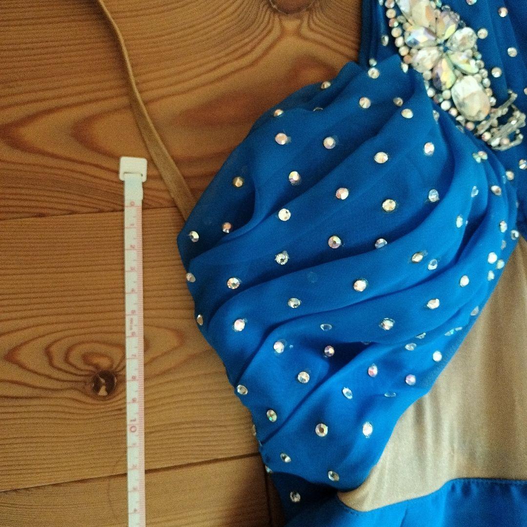 ひさや製 社交ダンス スタンダードドレス 黄・青 中古 競技 デモ