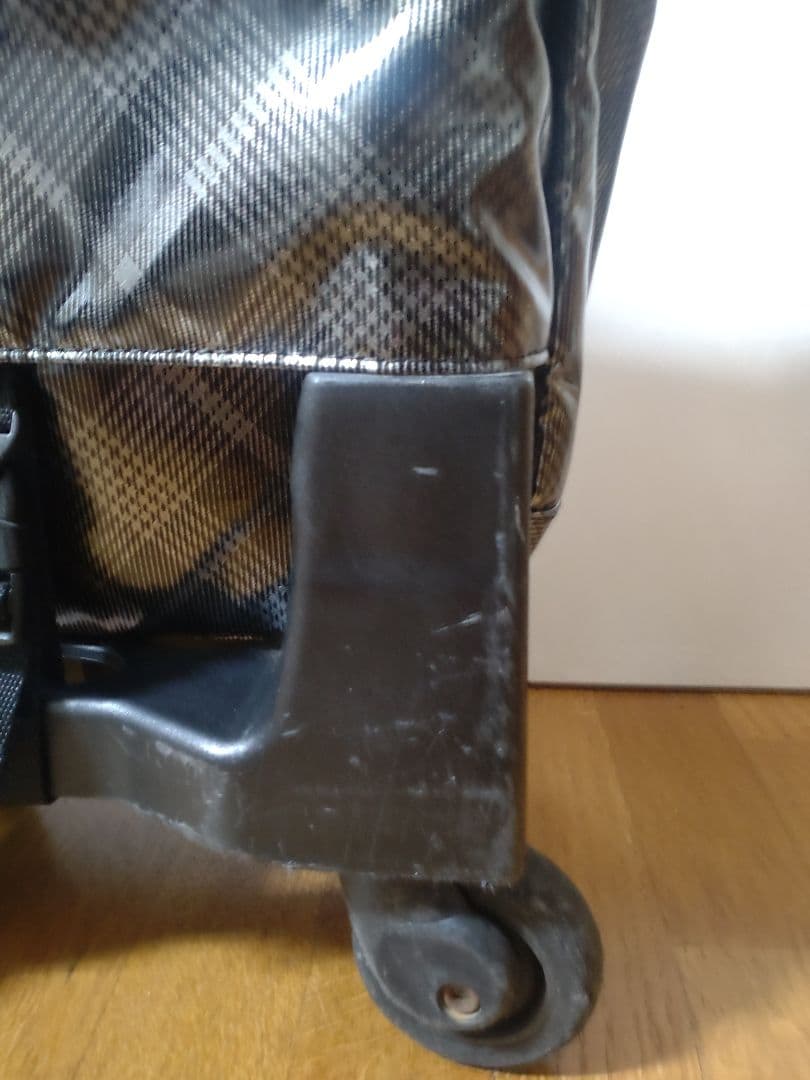 SWANY　スワニー　ショッピングカート　シルバーパテントチェック