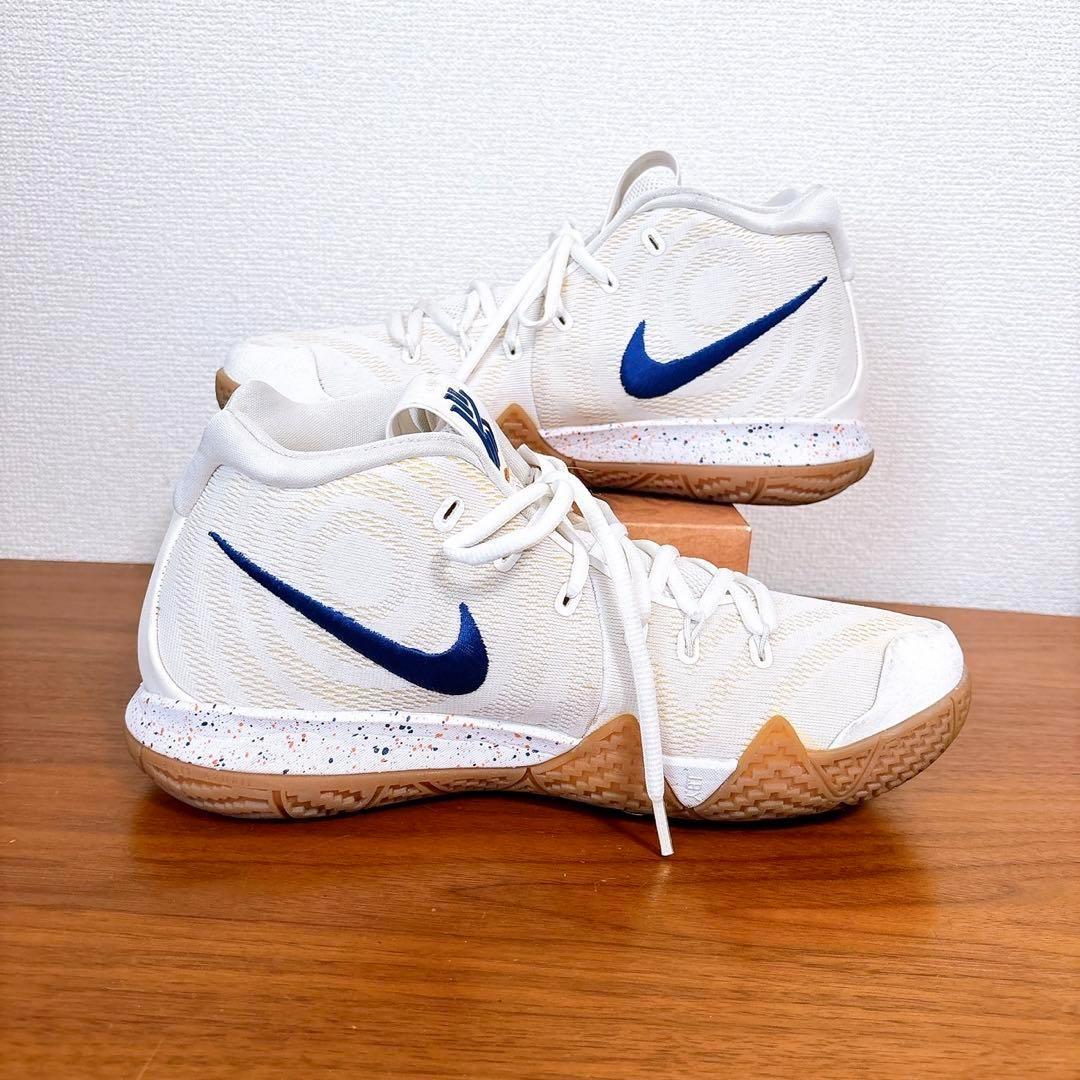 美品 NIKE カイリー4 Kyrie IV EP バッシュ ホワイト×ブルー