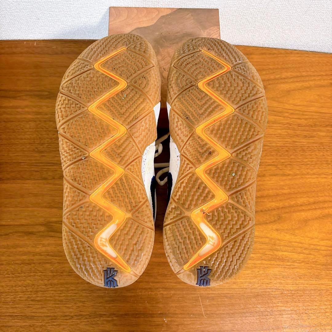 美品 NIKE カイリー4 Kyrie IV EP バッシュ ホワイト×ブルー