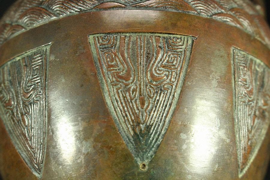 茶道具 奇木 手付 煙草盆 古銅火入 香炉 珍品(K-YC391)