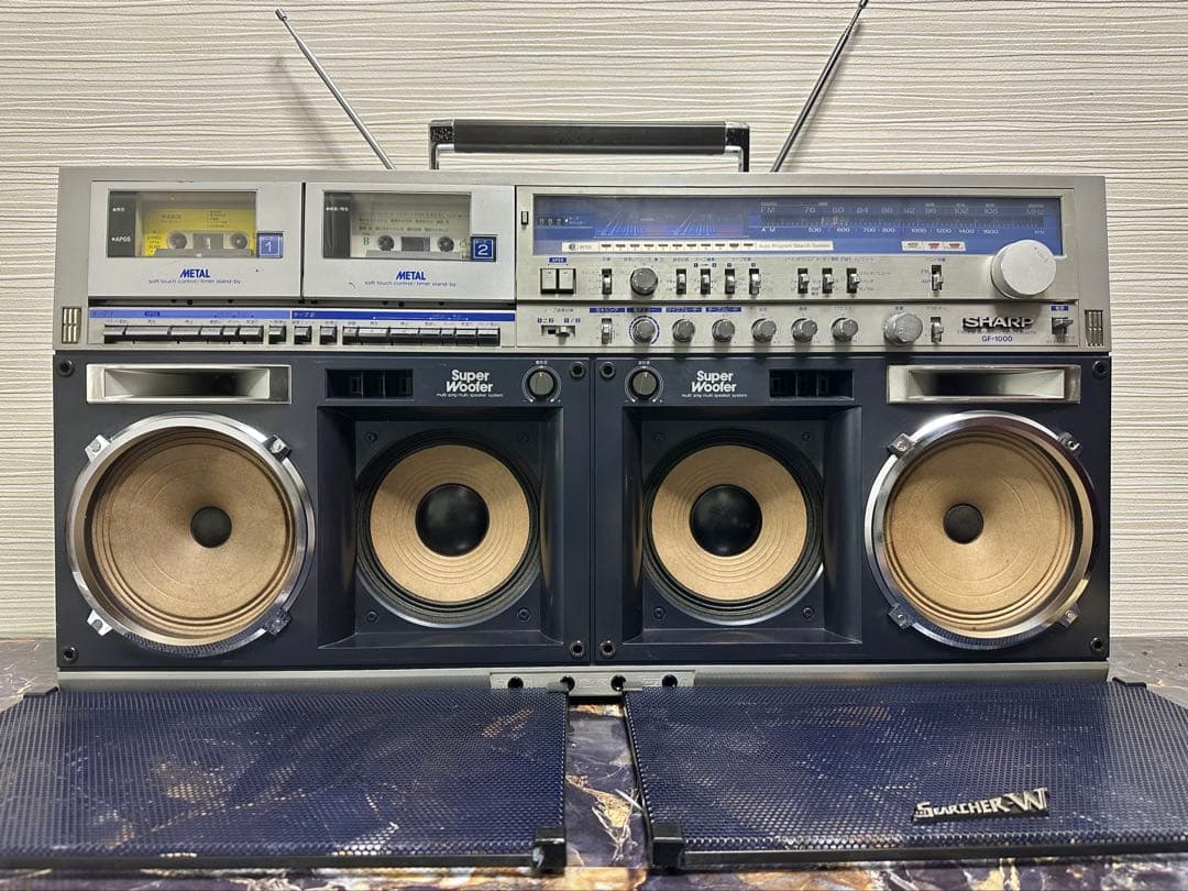 内蔵ブルーツゥース変更可能シャープ SHARP GF-1000ラジカセ　ラジオ