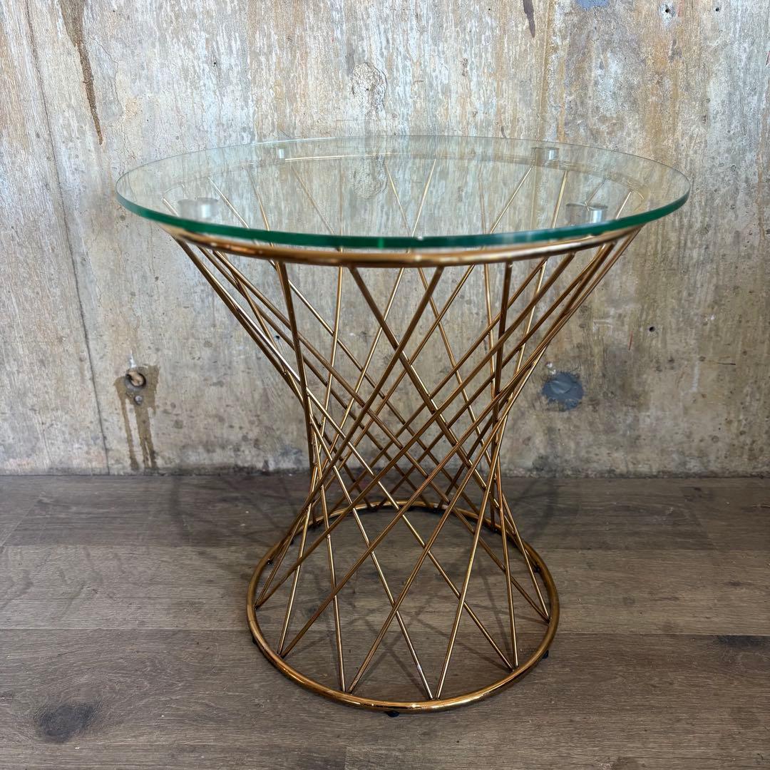 Francfranc マーリア サイドテーブル ゴールド