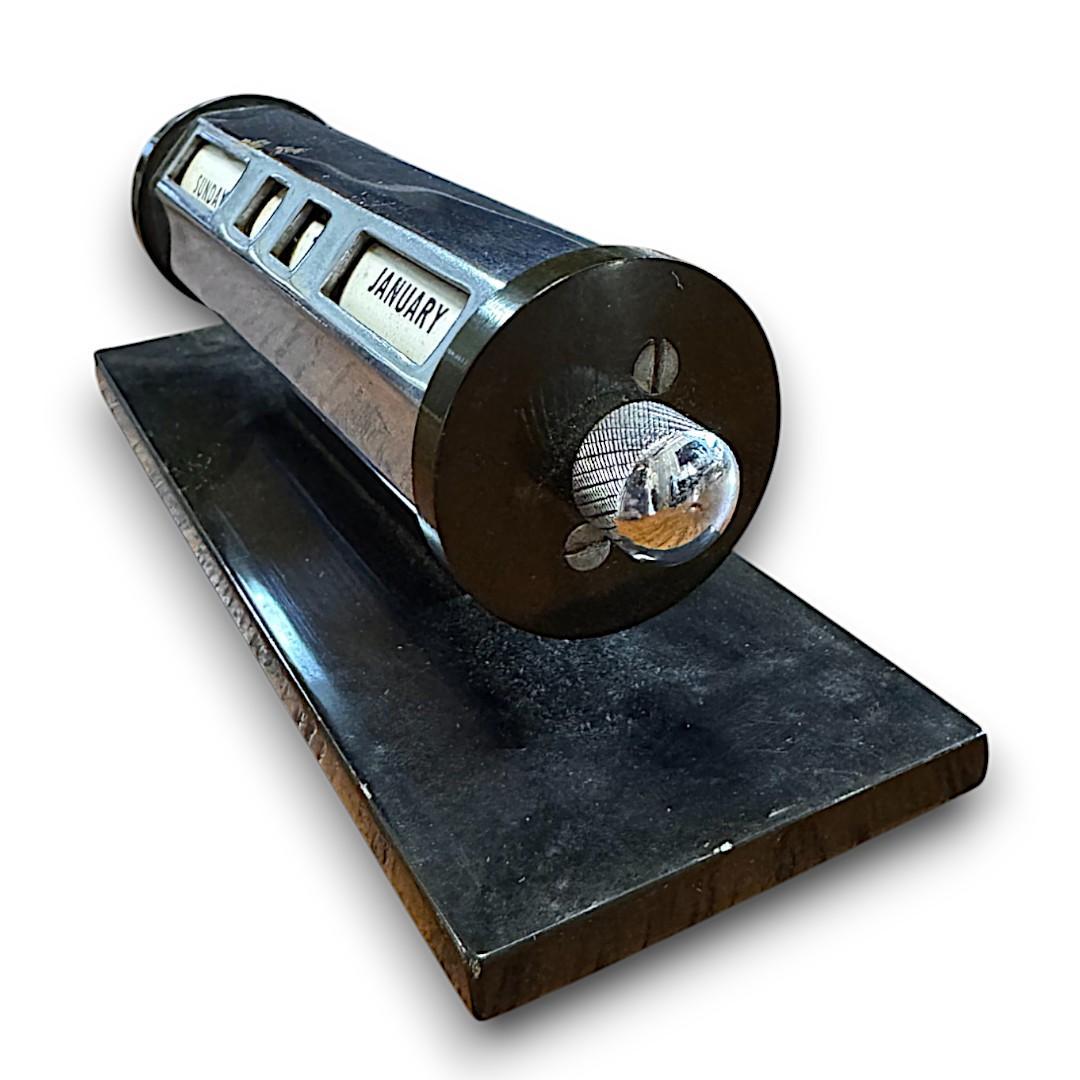 【希少】ヴィンテージ 万年 卓上 デスク カレンダー イギリス製 ダイヤル式