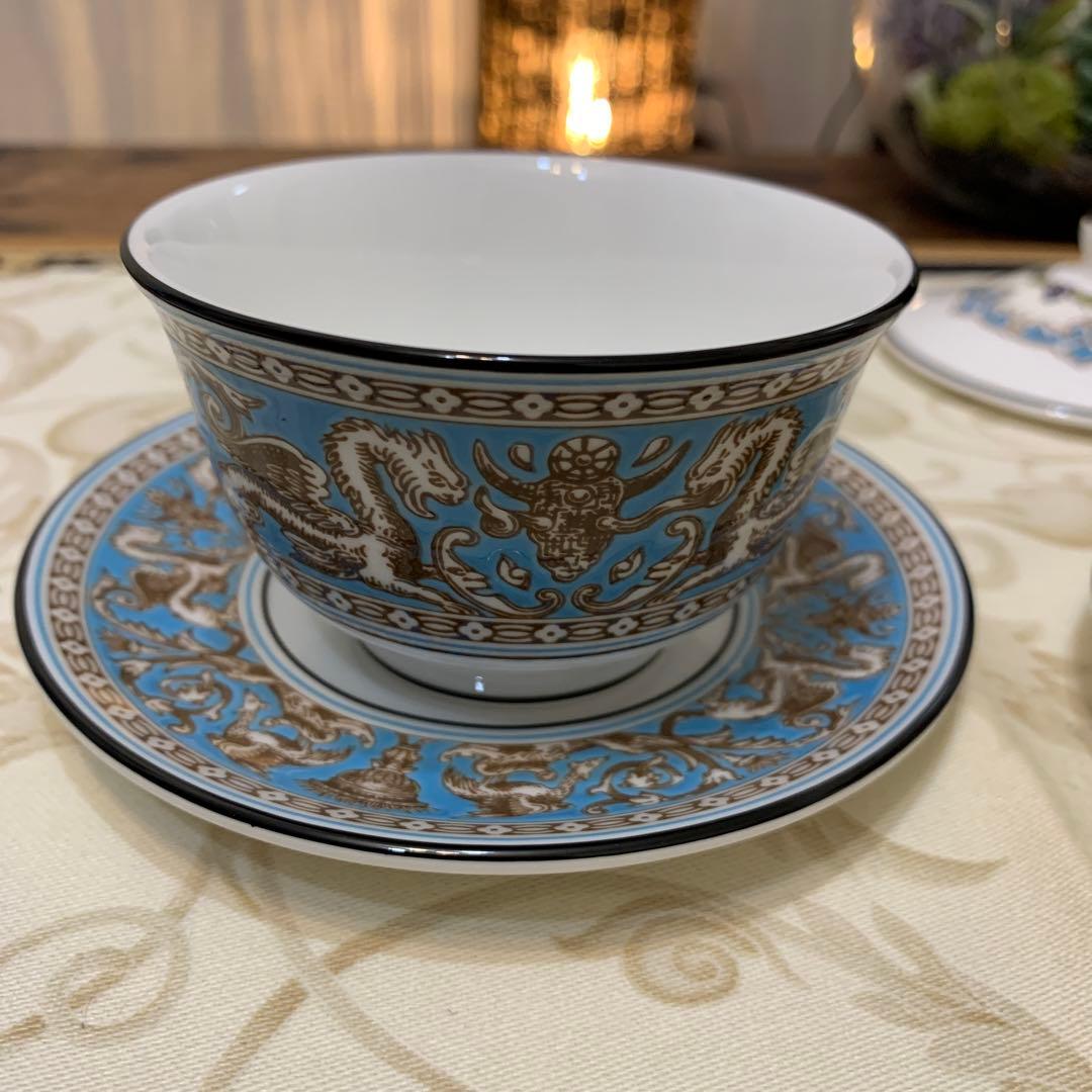 未使用　ウェッジウッド フロレンティーン　ターコイズ　ピンク　オリエンタル