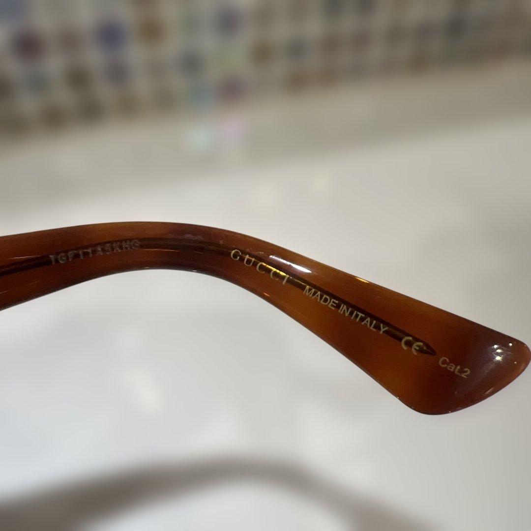 Gucci グッチ　ブラウン サングラス　ケース付き