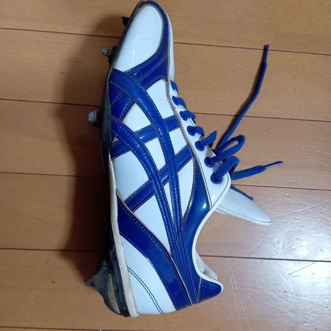 asics 野球オーダースパイク ホワイト/ブルー　27.0