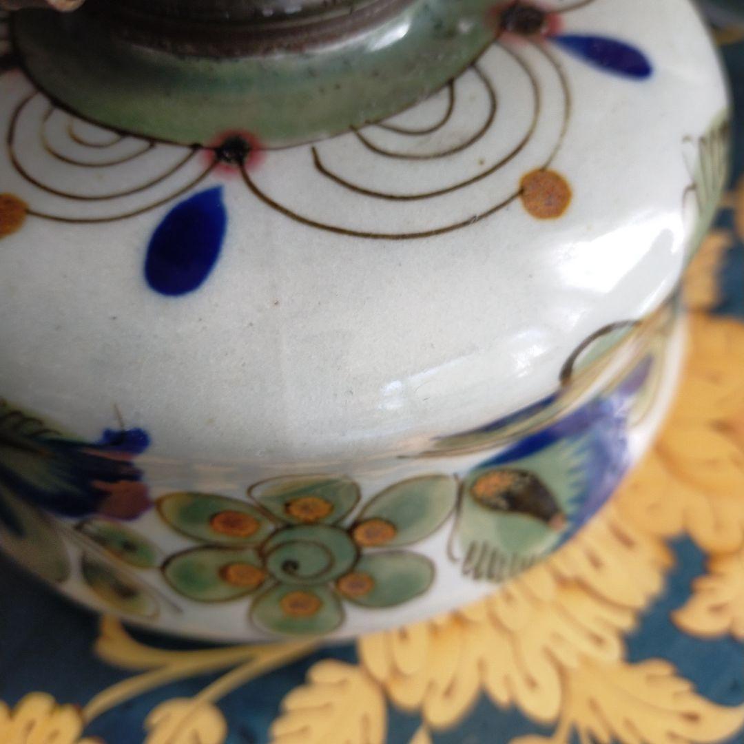 アルコールランプ　メキシコ陶器