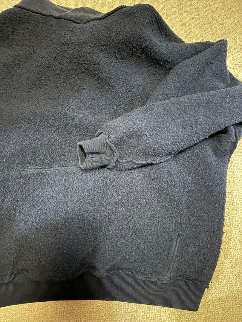 LONロンスウェットフーディーパーカーTWO SIDE HOODIE/ネイビー