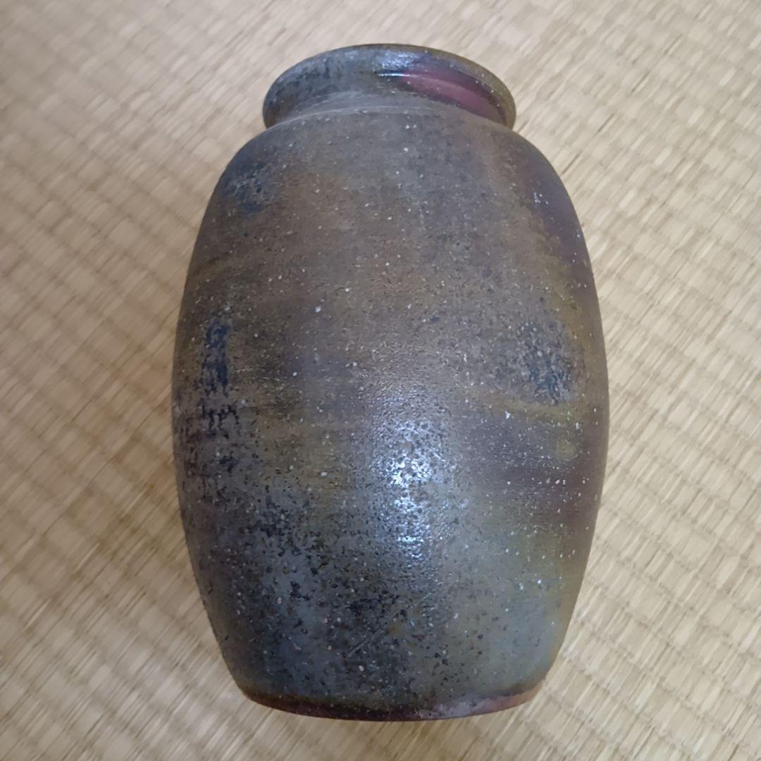 骨董品　備前焼　陶器製　花瓶　花器　陶器　花入　インテリア　極美品　古美術