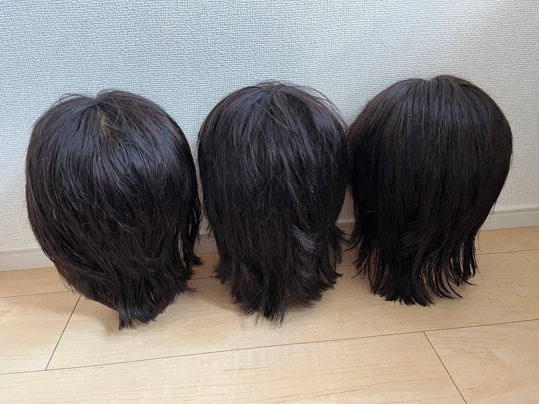 カットウィッグ美容師国家試験用➕練習用9体使用済み(まとめ売り)