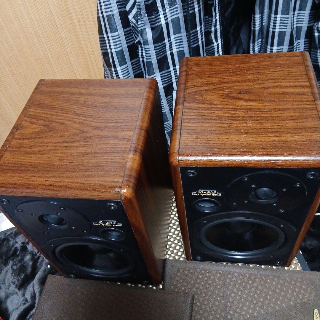 ONKYO D-202 初期型 エッジ 交換済みサラン 張替え外装 一部張替え