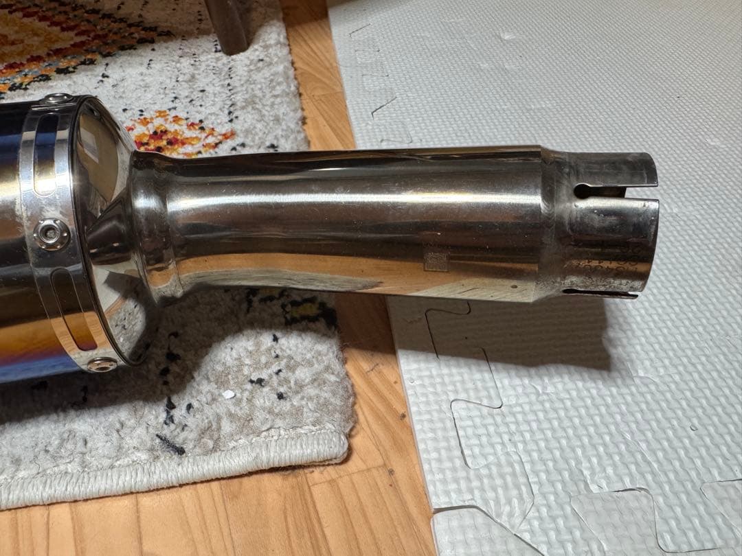 ヨシムラ Slip-Onサイクロン チタンブルーカバー NC42