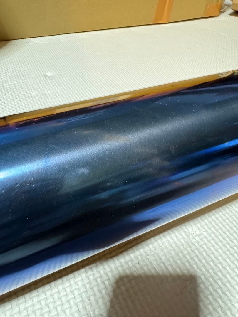 ヨシムラ Slip-Onサイクロン チタンブルーカバー NC42