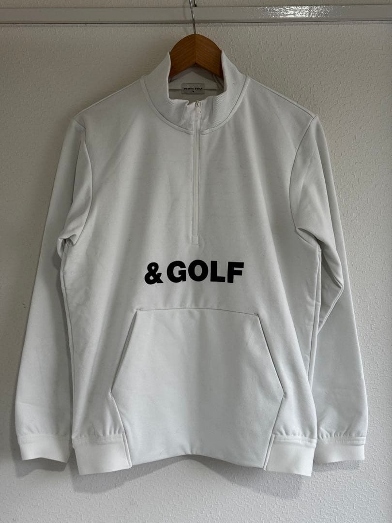 and per se & GOLF エアリーフレンチテリー ハーフジップシャツ