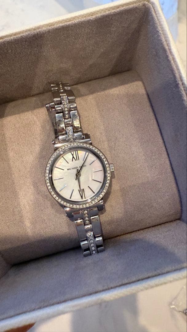 【箱付き】Michael Kors シルバー アナログ時計