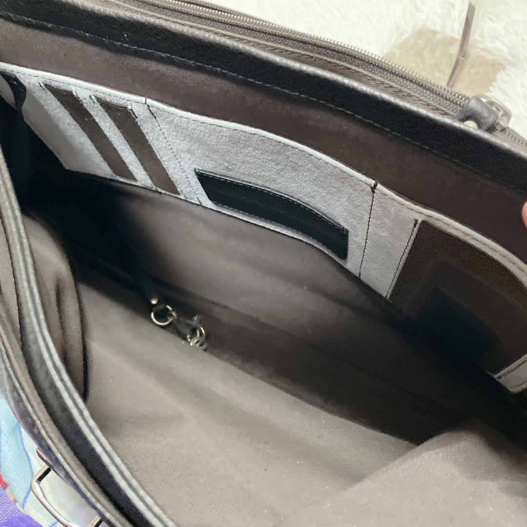 Zanellato ブラック ブリーフケース 金具 メンズ ワンハンドル