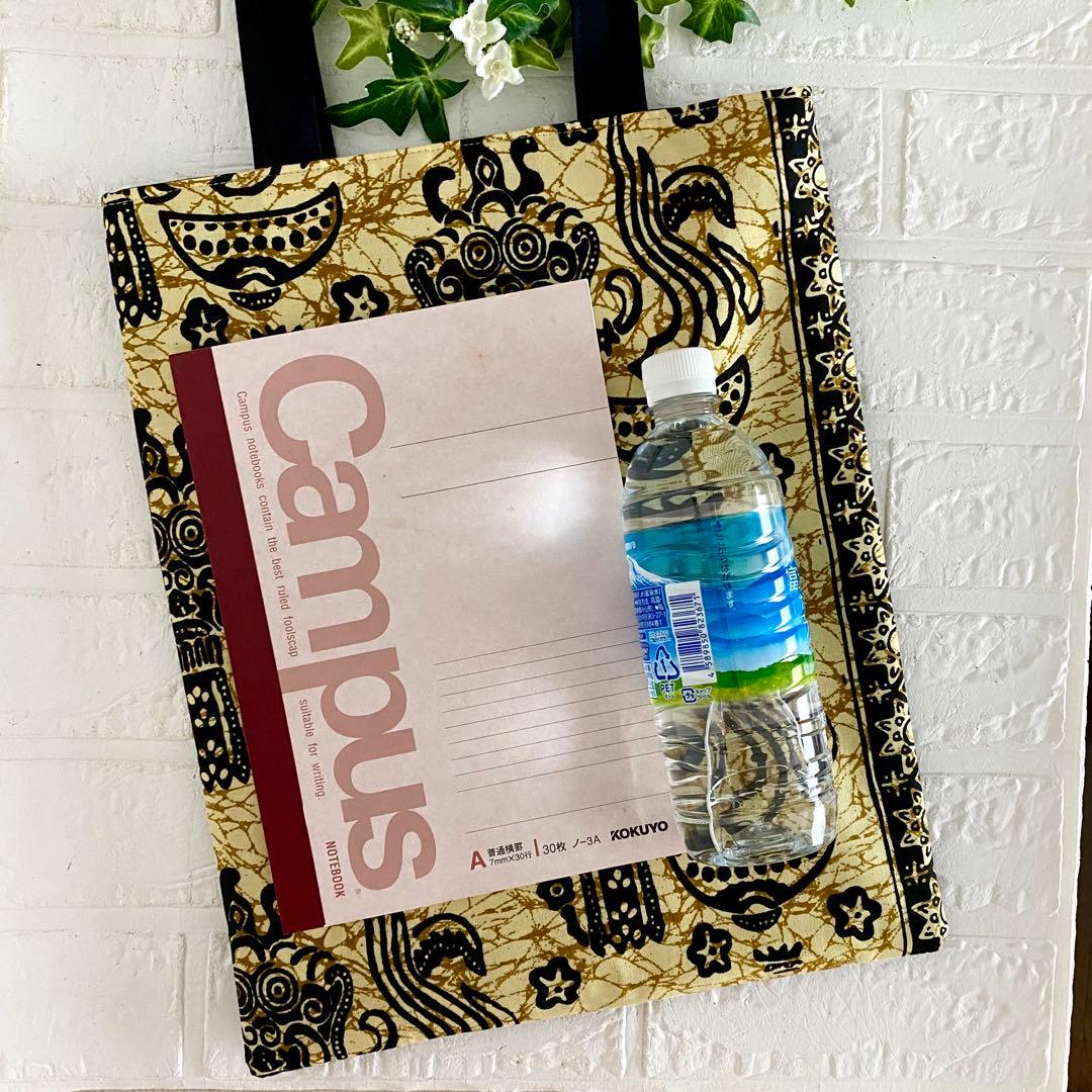 インドネシアバティック　肩掛け　A4バッグ ハンドメイド