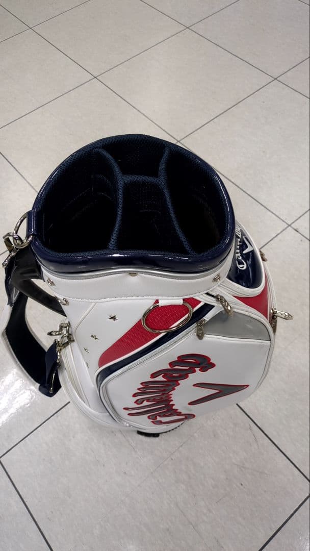 Callaway キャディバッグ ホワイト/レッド/ネイビー