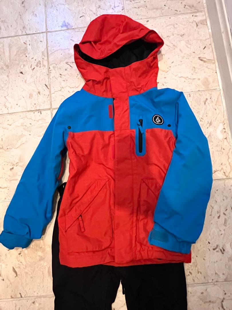 Volcom 子ども用 スノーボードウェア 赤/青