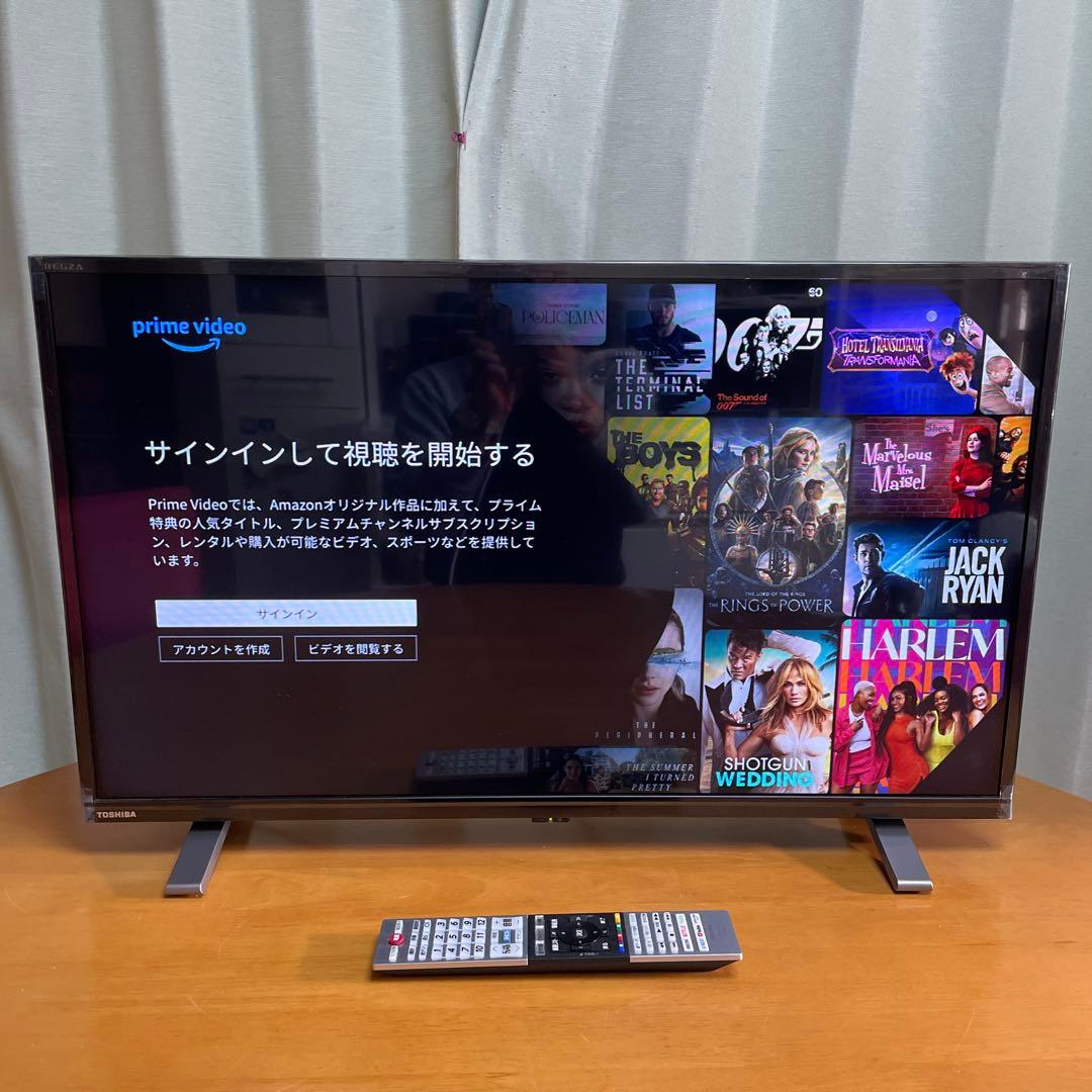 東芝2023年32V型レグザ液晶テレビ ネット動画/裏録対応 極美品 送料無料