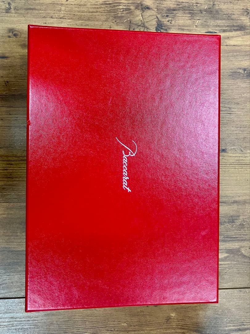 【最終価格】バカラ ベース 花瓶 ルクソール LOUXOR レッド 20cm