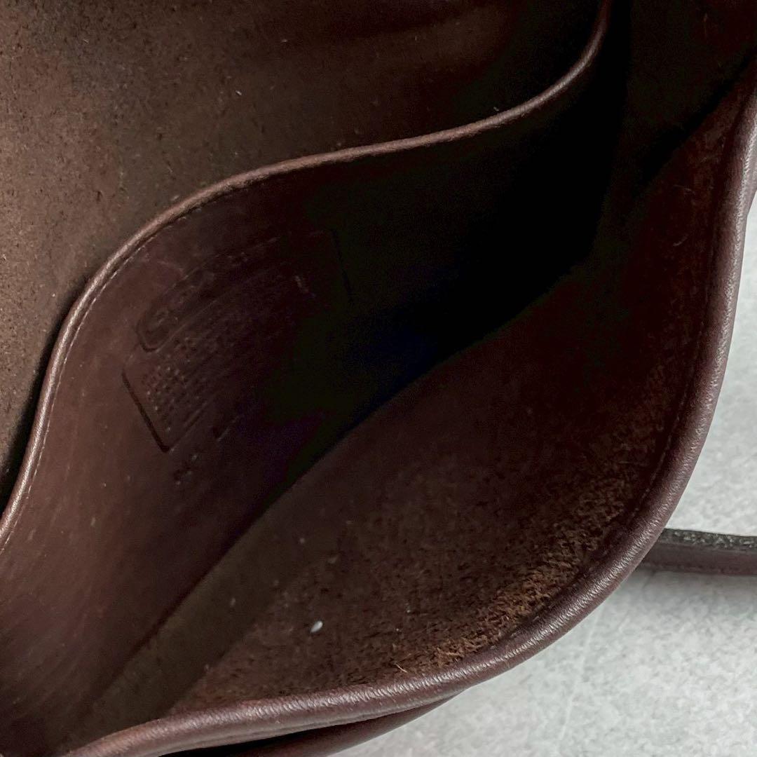 コーチ　オールドコーチ　ショルダーバッグ　肩掛け　斜め掛け　ブラウン　9755