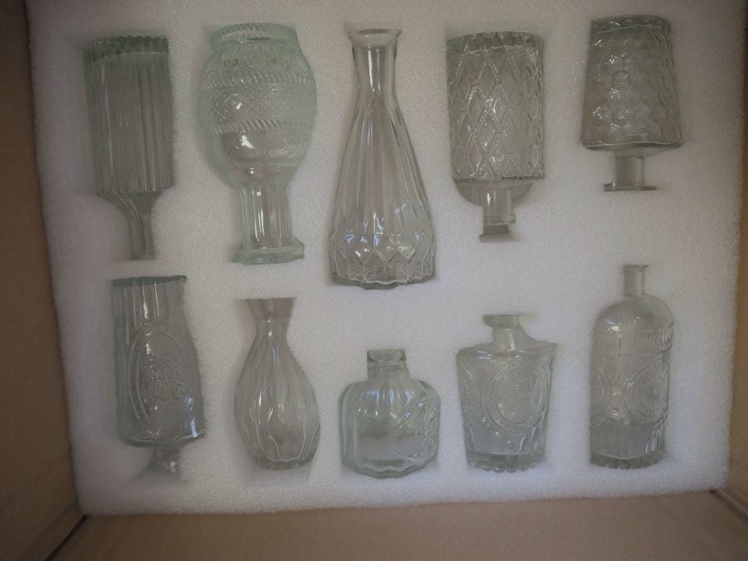 【-1/31値下げ】ガラス花瓶セット20個　フラワーベース