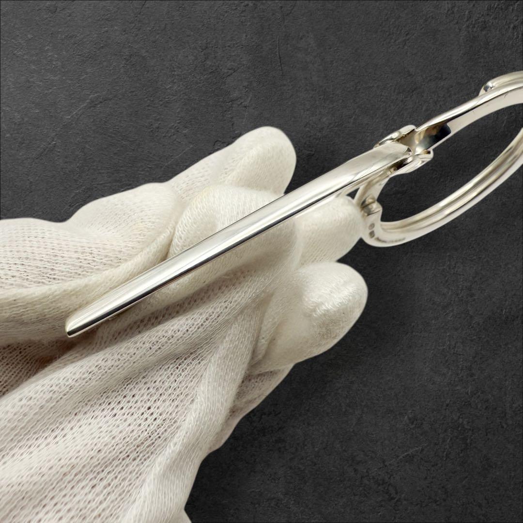 美品 GUCCI キーリング Gデザイン シルバー925 ロゴ刻印