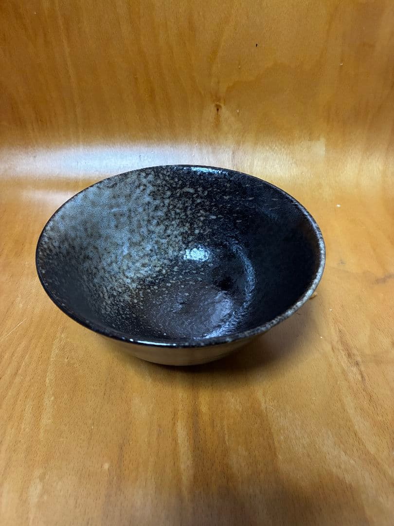黒色 茶碗 直径約10cm