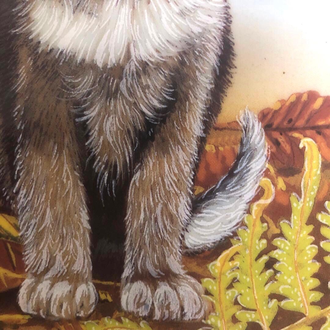 【リモージュ】☆Limoges☆猫とリスの陶器製飾り皿・プレート