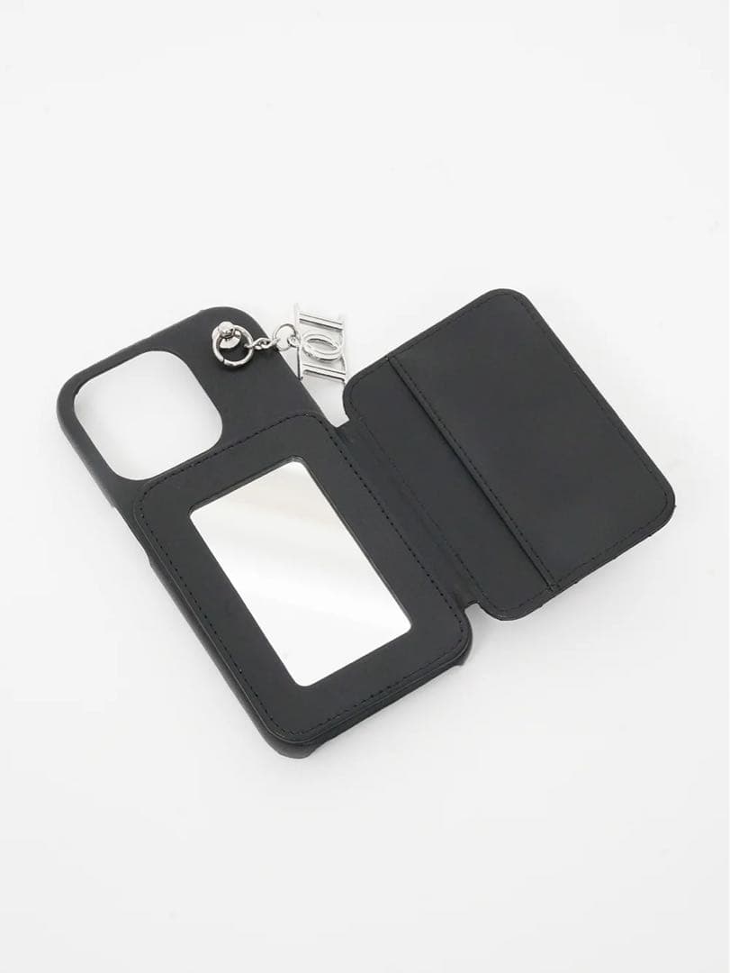 キルティングミラーDDチャームiPhoneケース iPhone16pro ピンク