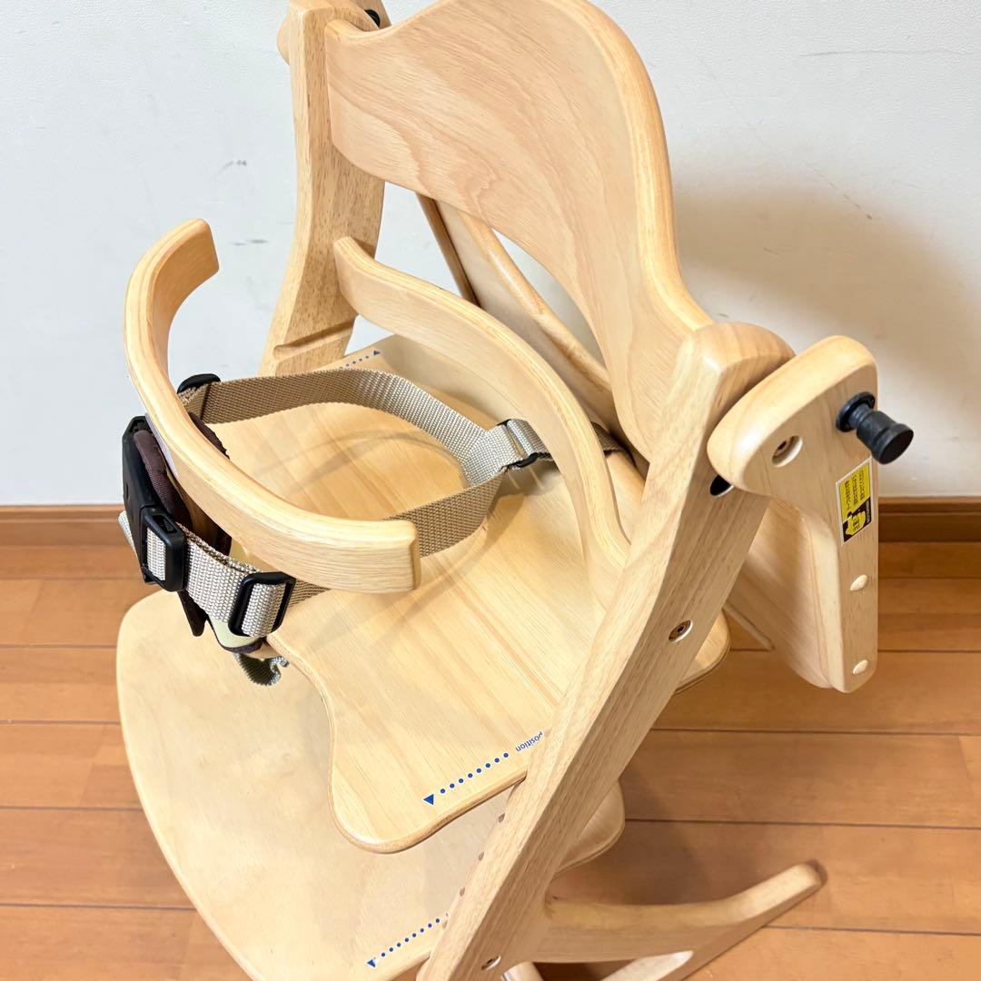 【美品・別売りベルト付属】大和屋 すくすくチェアスリムプラス テーブル•ガード付