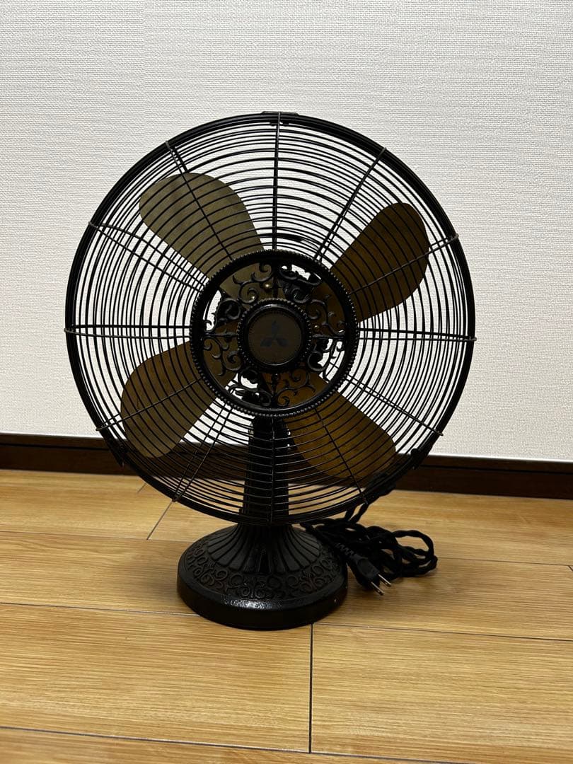 三菱電機扇風機 Z-30EB レトロ アンティーク 黒