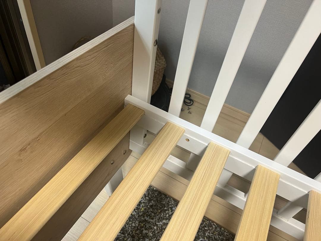 Boori Natty ホワイト木製ベビーベッド