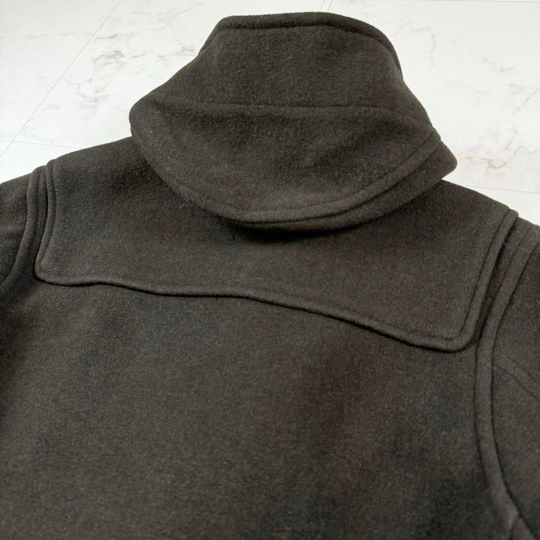 希少✨バーバリーブラックレーベル ダッフルコート ノバチェック ブラウン レザー