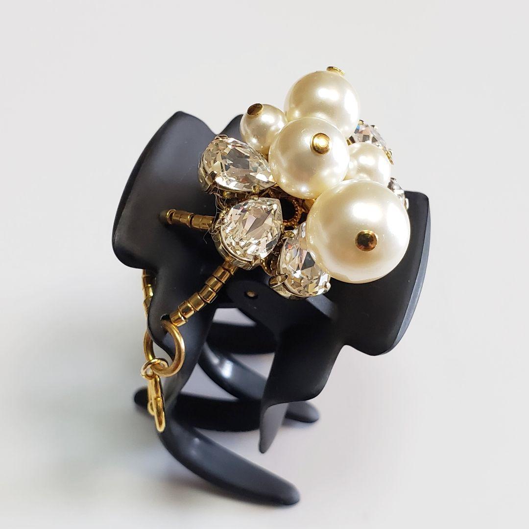 新品　コンプレックスビズ　パール　ブラック　デザートクリップ　中　小セット