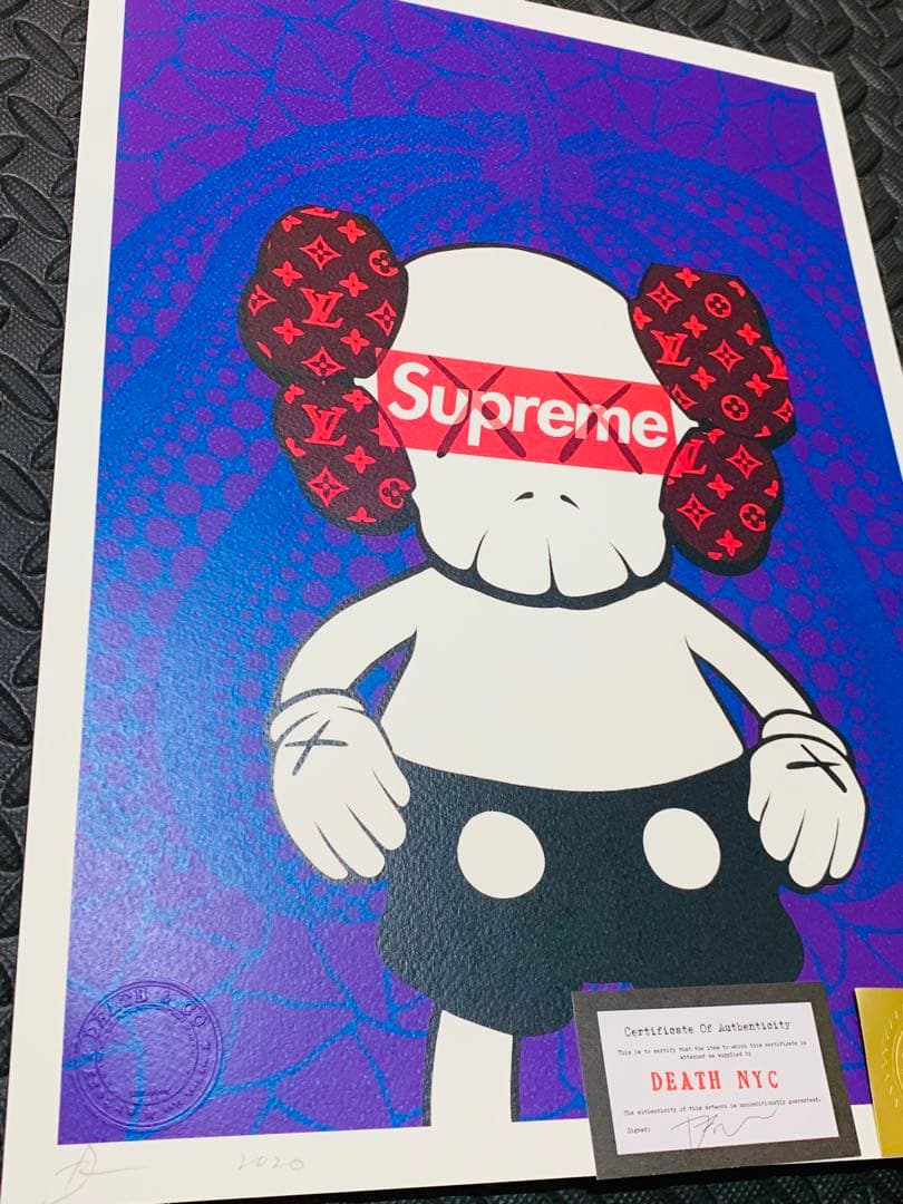 福助様売約済　限定品 正規品DEATH NYC ポップアート カウズ　ヴィトン