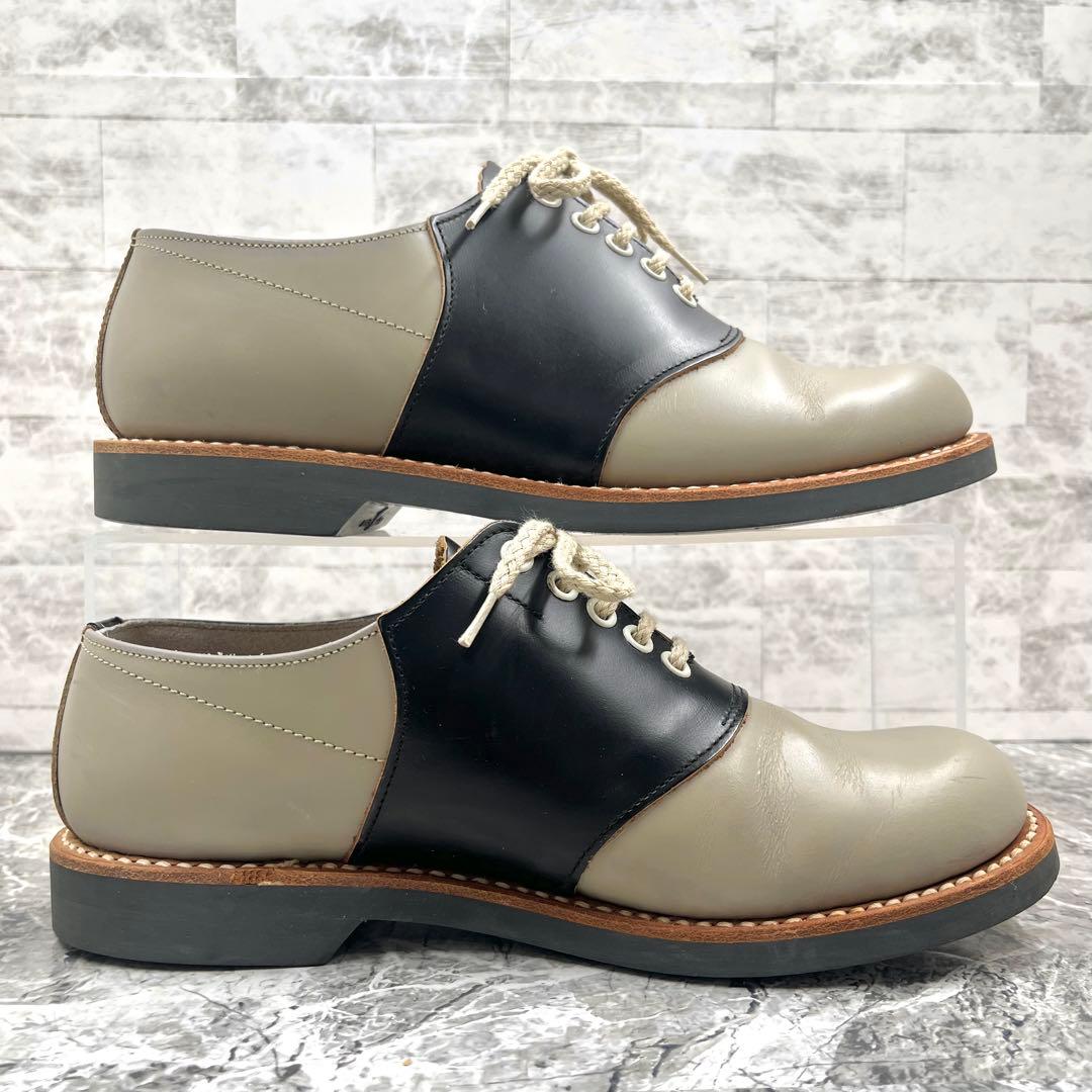 美品 リーガル サドルシューズ 24cm 革靴 バイカラー 2452 ブラック