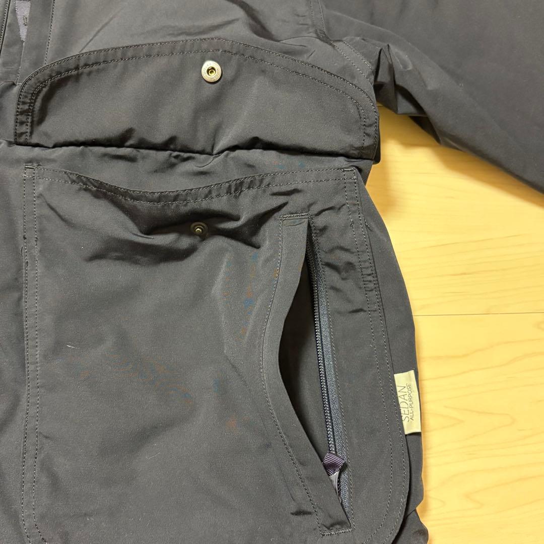 セダンオールパーパス　フリースラインドジャケット　ナイロンジャケット　ネイビー