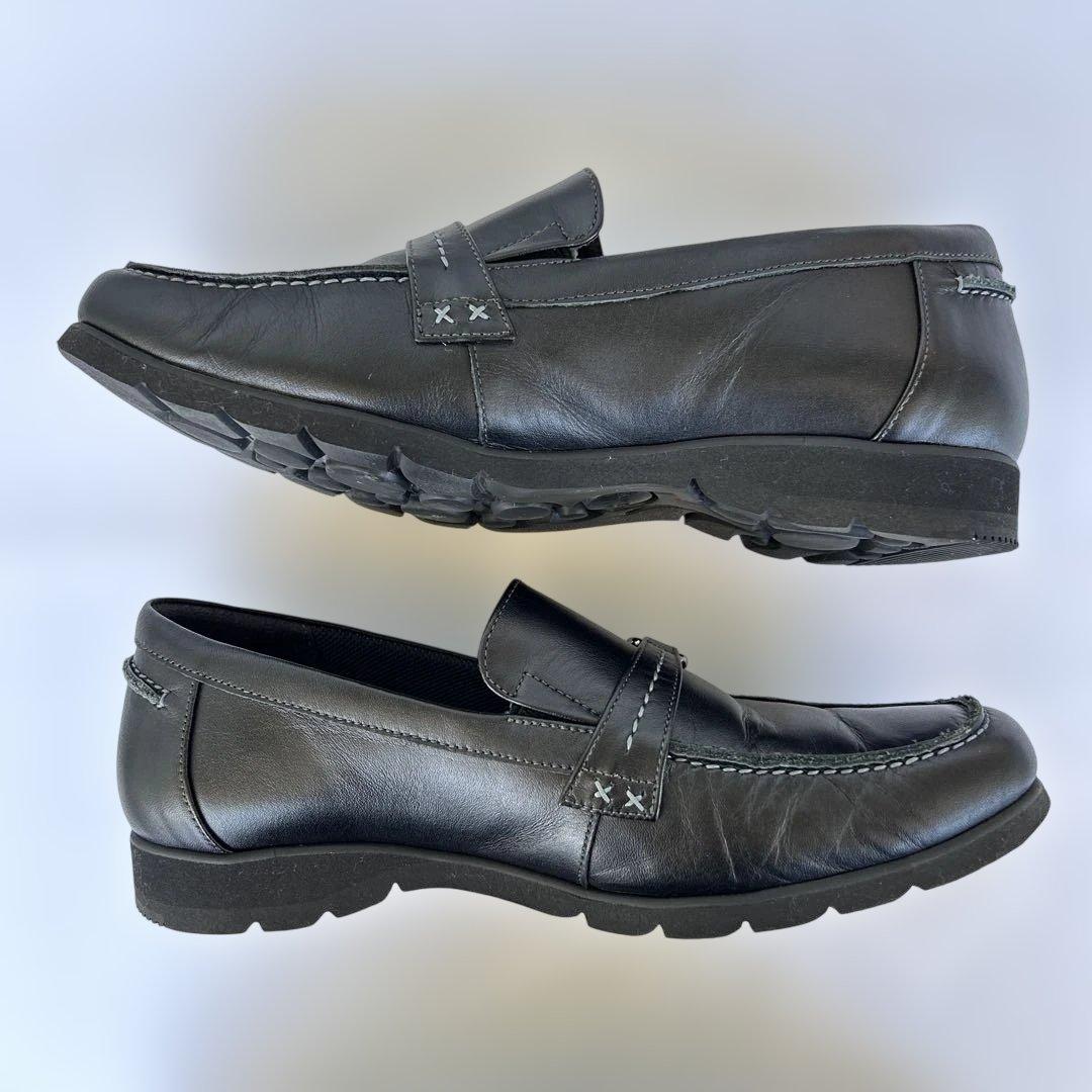 アシックスウォーキング　ペダラ　ローファー　黒　24.5 2E