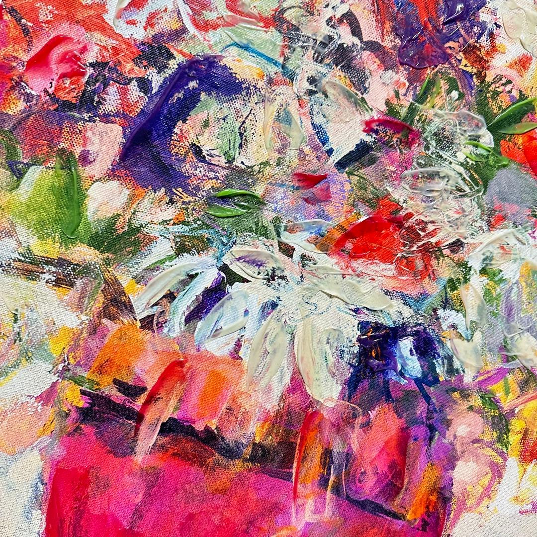 Francfranc　SANDY WELCH アートボード フローラ ピンク　金