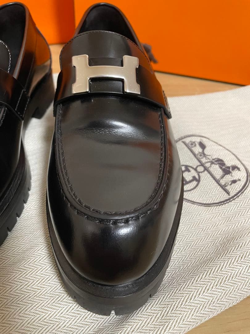なゆ0225HERMES ローファー　レディース