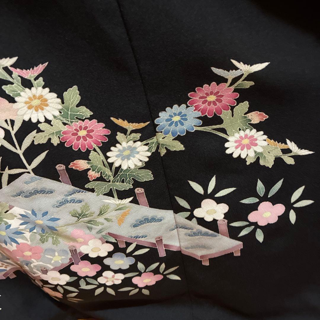 NO 117着物リメイクワンピース　留袖リメイクワンピース