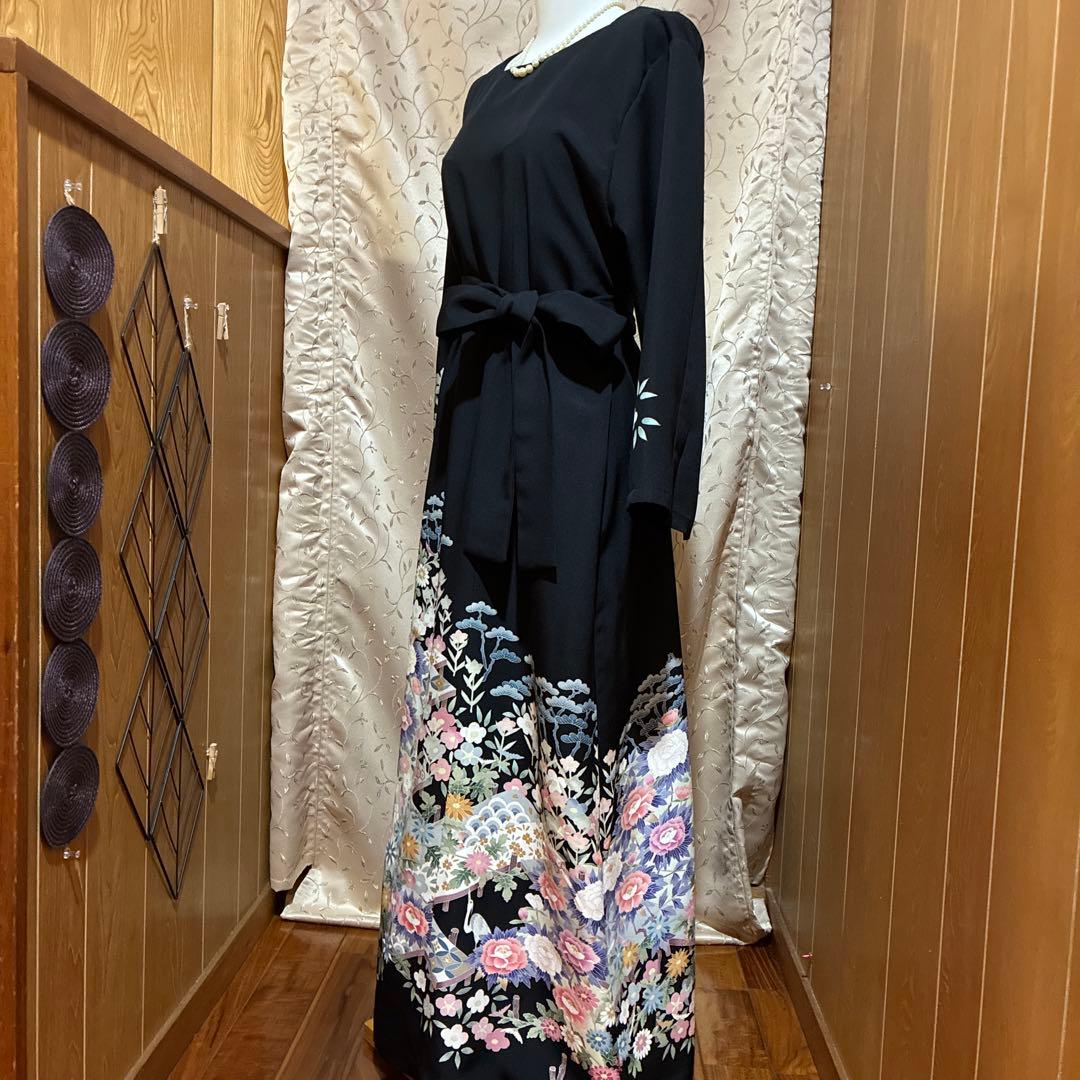 NO 117着物リメイクワンピース　留袖リメイクワンピース