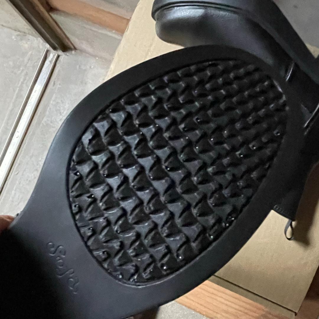 【未使用品】やさしい靴工房Belle&Sofaサイドゴアブーツ23.5cm黒