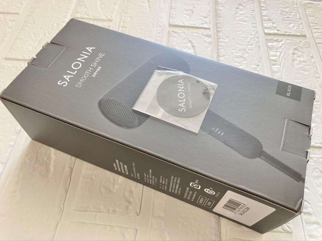 サロニア スムースシャイン ドライヤー ブラック SAL23209BK