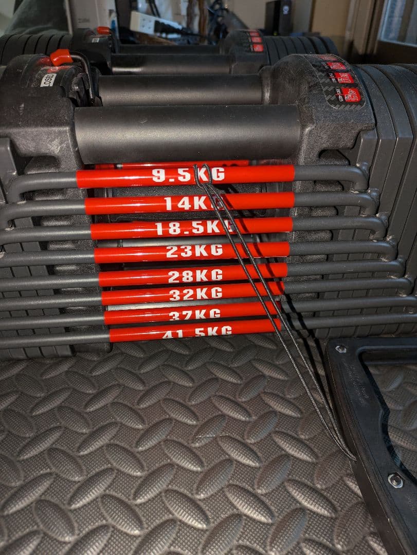 【引き取り目黒区】可変式ダンベル　41.5kg×2　ベンチセット