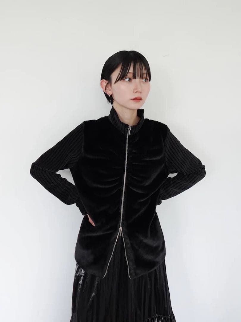 【限定値下げ】sahara（MARTE）Fur Docking Zip Top