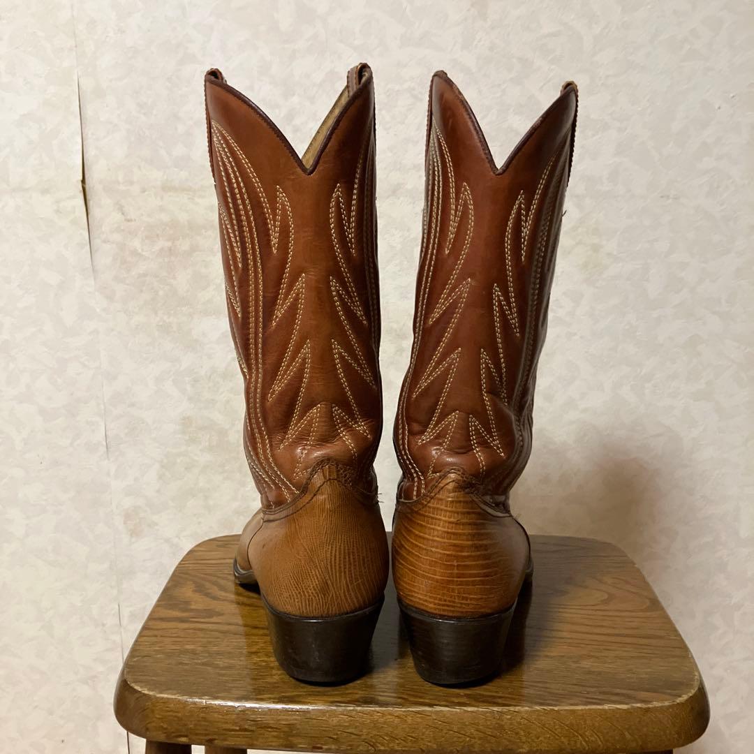 ブラウンレザーウエスタンブーツ